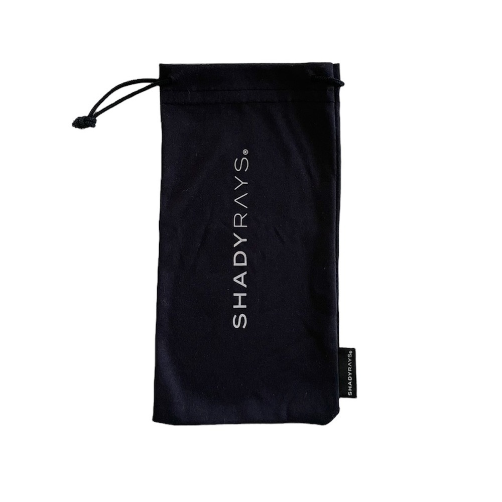 Shady Rays Sunglasses Black Scrunch Pouch Dust Bag